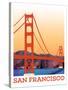 Visit San Francisco-The Saturday Evening Post-Stretched Canvas