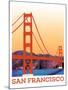 Visit San Francisco-The Saturday Evening Post-Mounted Premium Giclee Print