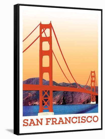 Visit San Francisco-The Saturday Evening Post-Framed Stretched Canvas