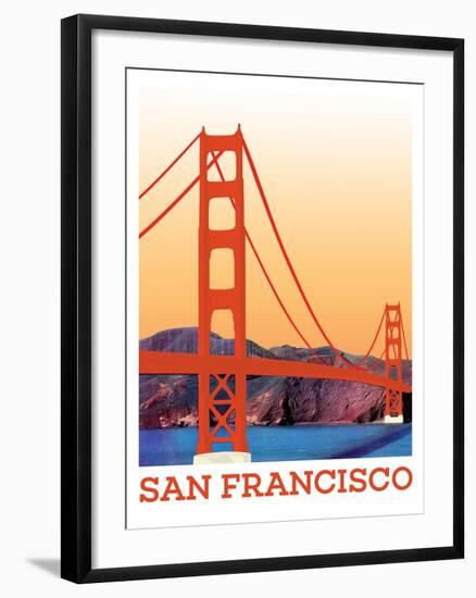 Visit San Francisco-The Saturday Evening Post-Framed Giclee Print