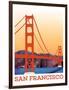 Visit San Francisco-The Saturday Evening Post-Framed Giclee Print