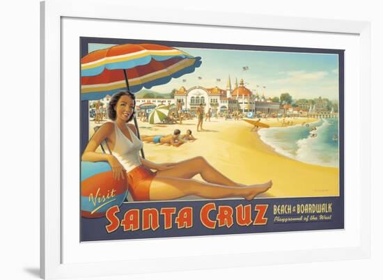 Visit Santa Cruz-Kerne Erickson-Framed Premium Giclee Print