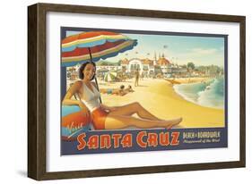 Visit Santa Cruz-Kerne Erickson-Framed Art Print