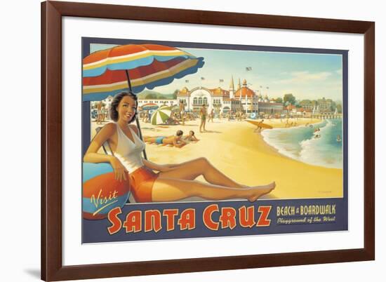 Visit Santa Cruz-Kerne Erickson-Framed Art Print