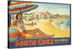 Visit Santa Cruz-Kerne Erickson-Stretched Canvas