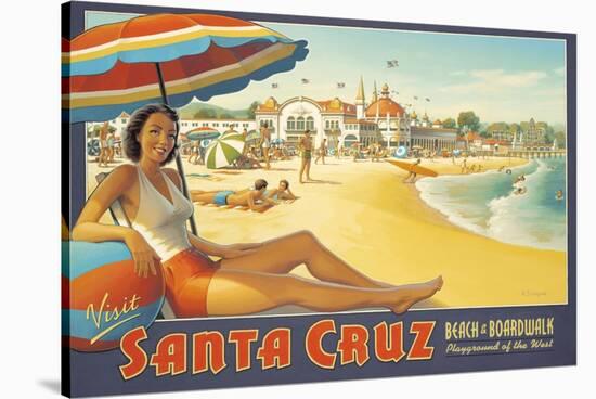 Visit Santa Cruz-Kerne Erickson-Stretched Canvas