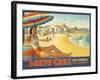 Visit Santa Cruz-Kerne Erickson-Framed Art Print