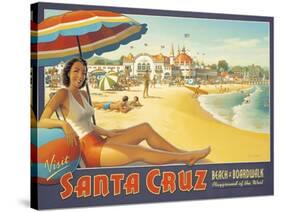 Visit Santa Cruz-Kerne Erickson-Stretched Canvas