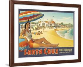 Visit Santa Cruz-Kerne Erickson-Framed Art Print