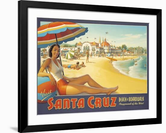 Visit Santa Cruz-Kerne Erickson-Framed Art Print