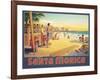 Visit Santa Monica-Kerne Erickson-Framed Art Print