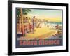 Visit Santa Monica-Kerne Erickson-Framed Art Print