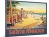 Visit Santa Monica-Kerne Erickson-Mounted Art Print