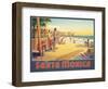 Visit Santa Monica-Kerne Erickson-Framed Art Print