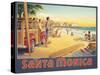 Visit Santa Monica-Kerne Erickson-Stretched Canvas