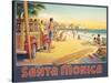 Visit Santa Monica-Kerne Erickson-Stretched Canvas