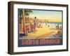 Visit Santa Monica-Kerne Erickson-Framed Art Print