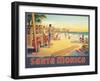 Visit Santa Monica-Kerne Erickson-Framed Art Print