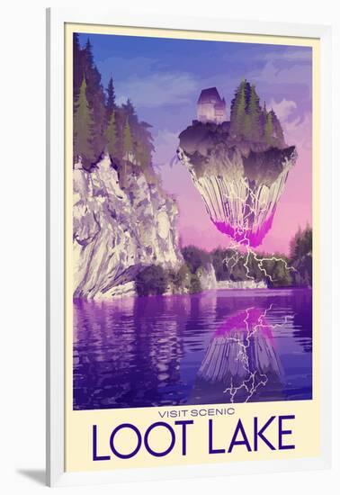 Visit Scenic Loot Lake-null-Framed Premium Giclee Print