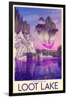 Visit Scenic Loot Lake-null-Framed Premium Giclee Print