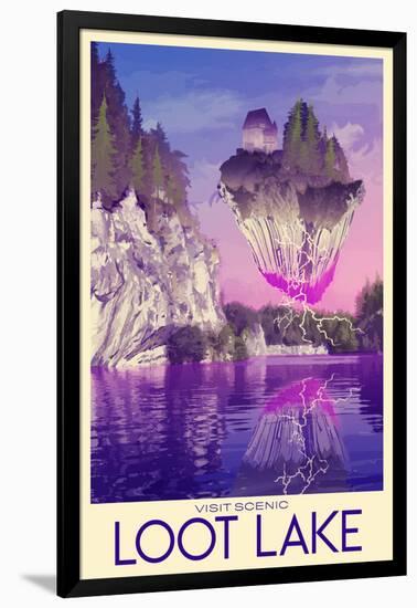 Visit Scenic Loot Lake-null-Framed Premium Giclee Print