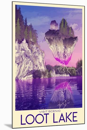 Visit Scenic Loot Lake-null-Mounted Art Print