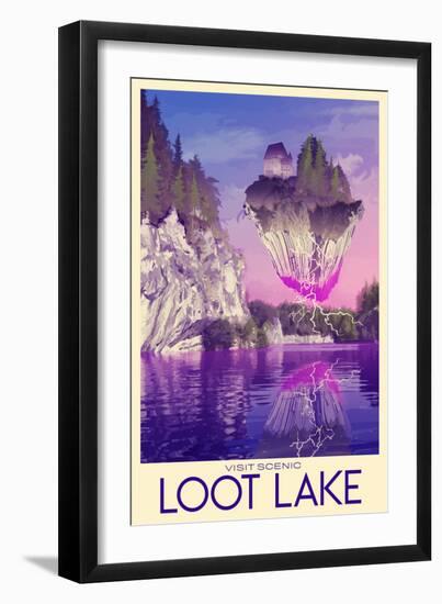 Visit Scenic Loot Lake-null-Framed Premium Giclee Print