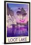 Visit Scenic Loot Lake-null-Framed Poster