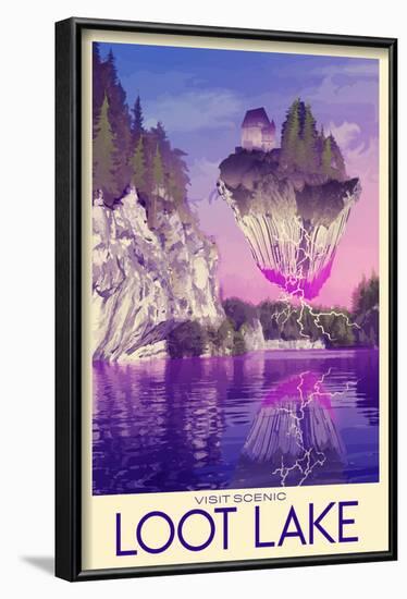 Visit Scenic Loot Lake-null-Framed Poster