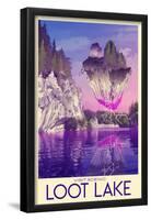 Visit Scenic Loot Lake-null-Framed Poster