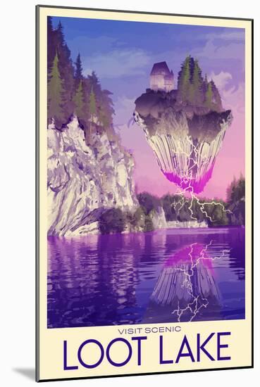 Visit Scenic Loot Lake-null-Mounted Poster