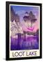 Visit Scenic Loot Lake-null-Framed Poster