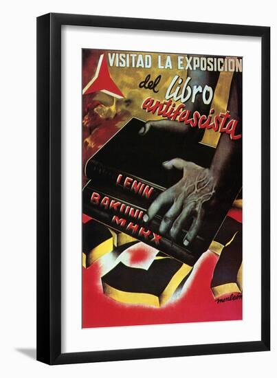 Visit the Anti-Fascist Book Exhibit-Monleon-Framed Art Print