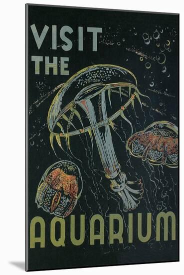 Visit the Aquarium Poster-null-Mounted Art Print