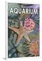 Visit the Aquarium, Tidepool Scene-Lantern Press-Framed Art Print