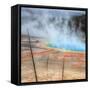Visit The Grand Prismatic, Yellowstone-Vincent James-Framed Stretched Canvas