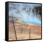 Visit The Grand Prismatic, Yellowstone-Vincent James-Framed Stretched Canvas