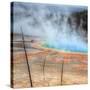 Visit The Grand Prismatic, Yellowstone-Vincent James-Stretched Canvas