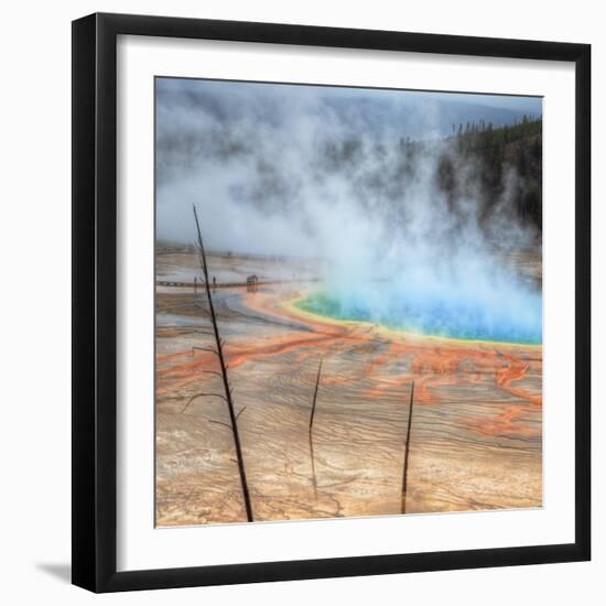 Visit The Grand Prismatic, Yellowstone-Vincent James-Framed Photographic Print