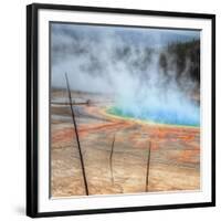 Visit The Grand Prismatic, Yellowstone-Vincent James-Framed Photographic Print