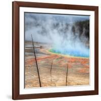 Visit The Grand Prismatic, Yellowstone-Vincent James-Framed Photographic Print