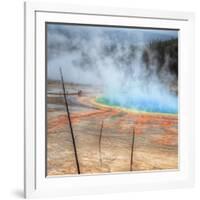 Visit The Grand Prismatic, Yellowstone-Vincent James-Framed Photographic Print