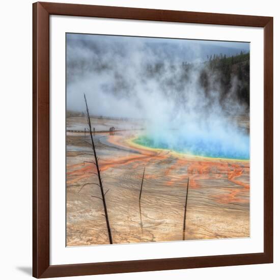 Visit The Grand Prismatic, Yellowstone-Vincent James-Framed Photographic Print