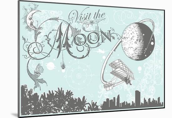 Visit The Moon, Today-null-Mounted Poster