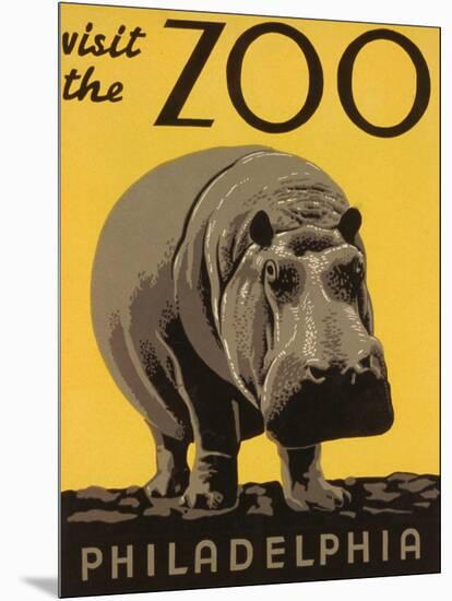 Visit the Philadelphia Zoo-null-Mounted Giclee Print