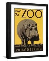 Visit the Philadelphia Zoo-null-Framed Art Print