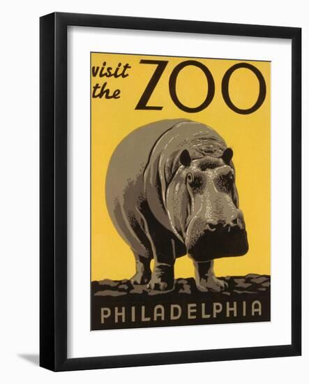 Visit the Philadelphia Zoo-null-Framed Art Print