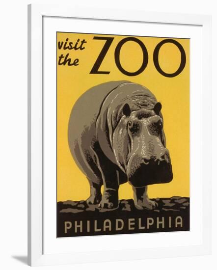 Visit the Philadelphia Zoo-null-Framed Art Print