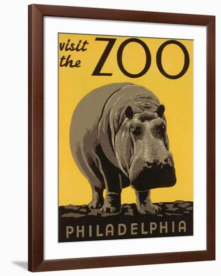 Visit the Philadelphia Zoo-null-Framed Art Print