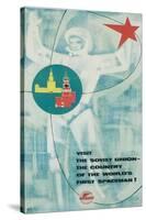 Visit the Soviet Union Poster-null-Stretched Canvas